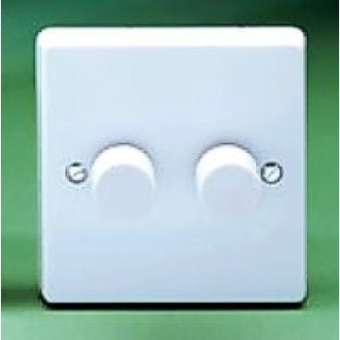 2G 400W MOULDED PUSH DIMMER