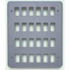 24 GANG SURFACE METALCLAD GRID PLATE 24 GANG SURFACE METALCLAD GRID PLATE