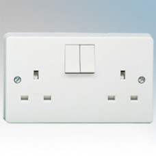 13A 2 GANG DP SWITCHED SOCKET