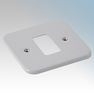 1 GANG SURFACE METALCLAD GRID PLATE