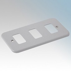 3 GANG SURFACE METALCLAD GRID PLATE 3 GANG SURFACE METALCLAD GRID PLATE