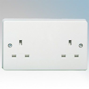 13A UNSWITCHED 2 GANG SOCKET