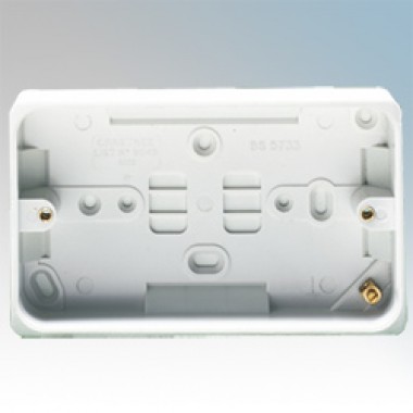 2 GANG 29mm SURFACE BOX