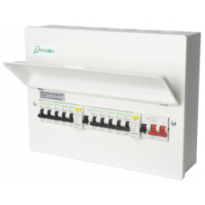 12 Module Metal Consumer Unit Split Load with Dual RCD’s + MCB's 12 Module Metal Consumer Unit Split Load with Dual RCD’s + MCB's