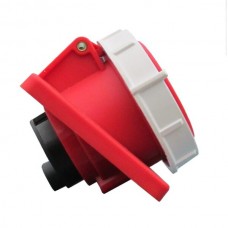 16a 3P+N+E 380-415v Angled Panel Socket. IP67
