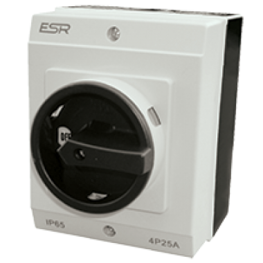 25a 4 Pole 1000v DC Rotary Isolator, IP65. Encl Si
