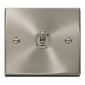 Click Deco Dimmers & Toggle Switches Satin Chrome Raised Plate 