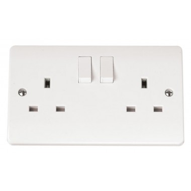 MODE 13A 2 Gang DP Switched Socket Outlet