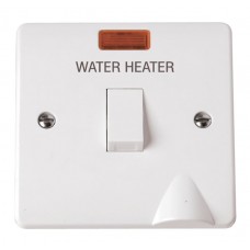 MODE 20A DP Switch ‘Water Heater’ with Flex Outlet & Neon MODE 20A DP Switch ‘Water Heater’ with Flex Outlet & Neon