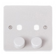MODE 2 Gang Single Dimmer Plate & Knobs MODE 2 Gang Single Dimmer Plate & Knobs