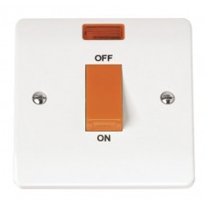 MODE 45A 1 Gang Single Cooker Switch With Neon MODE 45A 1 Gang Single Cooker Switch With Neon