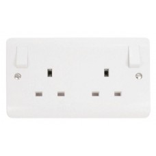 MODE 13A 2 Gang DP O/B Switched Socket Outlet MODE 13A 2 Gang DP O/B Switched Socket Outlet