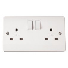 MODE 13A 2 Gang DP Switched Non-Standard Socket Outlet MODE 13A 2 Gang DP Switched Non-Standard Socket Outlet